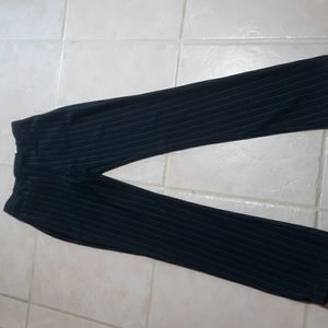 Max Studio Career Professional Office Pants Navy w/White Stripes Sz 1/2
